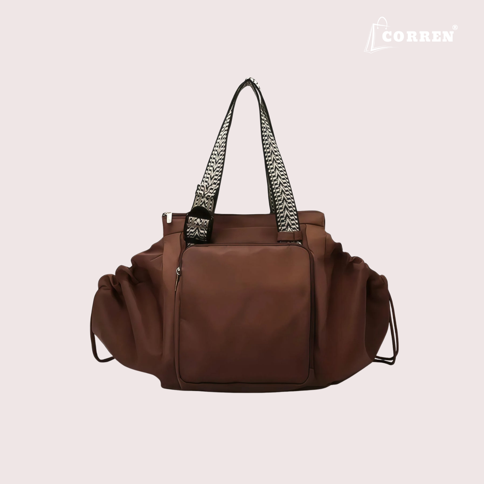 CORREN® Damen Alltagstasche in Creme – Stilvoll, wasserdicht und ideal organisiert
