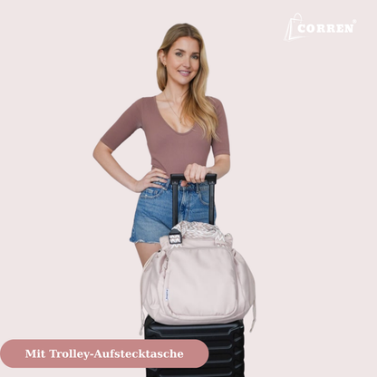 Leichte Damen Organizer Tasche in Creme – CORREN AlltagTasche
